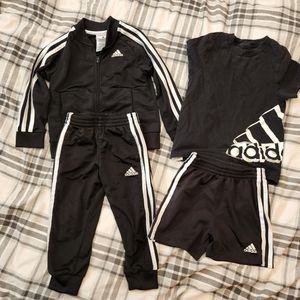 Adidas Tracksuit, Shirt and Shorts